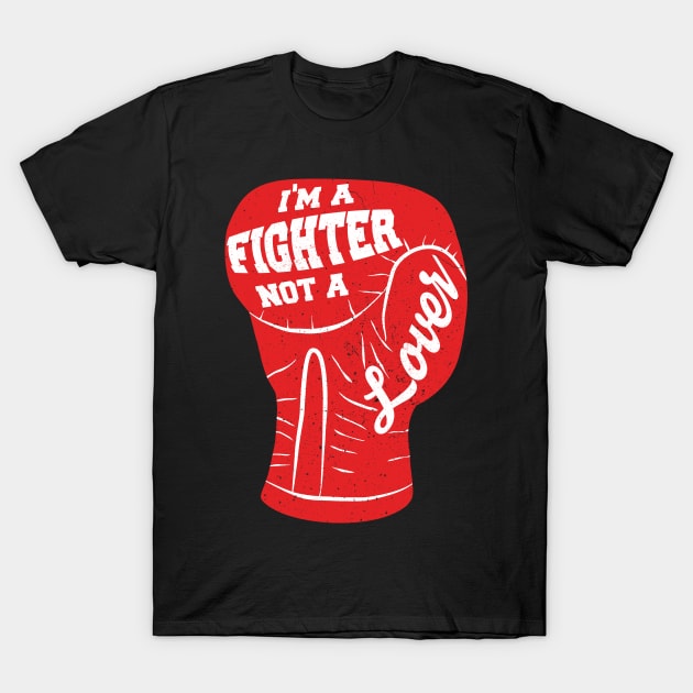 I'm A Fighter Not A Lover - Red T-Shirt by LeanneSimpson